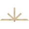 Ekena Millwork Kennewick Rough Sawn Timber Gable Bracket, Douglas Fir, 72"W x 33"H x 2"D x 4"F, 11/12 Pitch GBW072X33X0204KEN00RDF - alternate 1